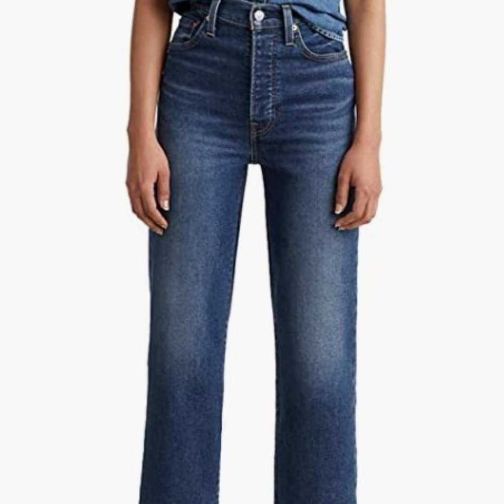 Levi's Women's Ribcage Straight Ankle Jeans, size 28